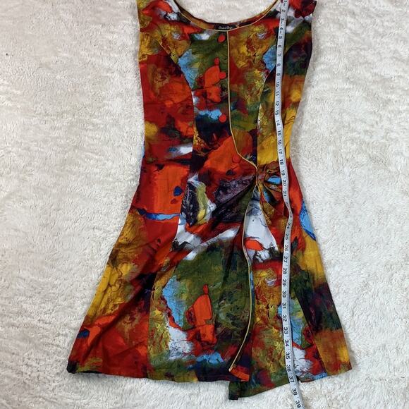 Aruna Arya Miss Simoni dopamine color splash dress, m - Picture 5 of 8